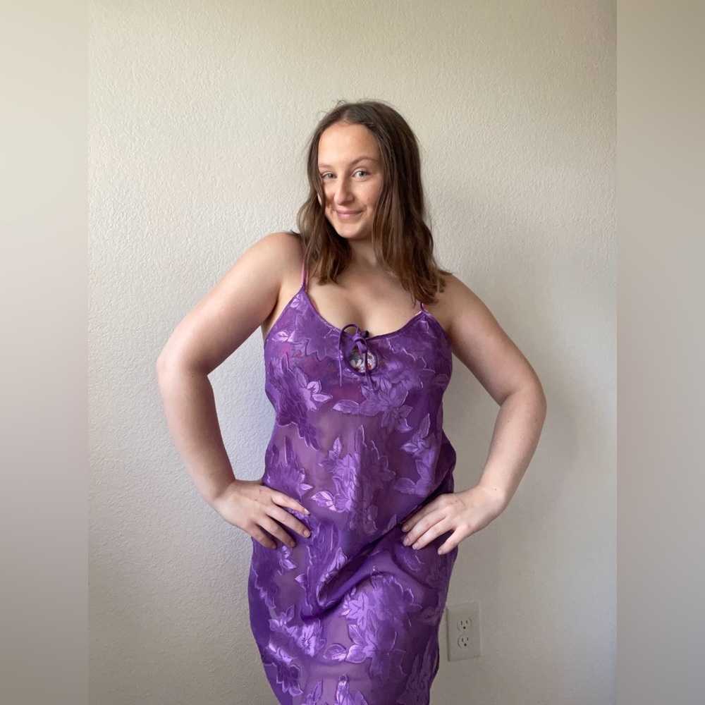 Sheer Lilac Slip Dress